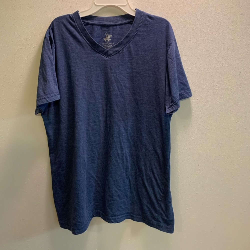Men’s blue Beverley hills polo club v-neck